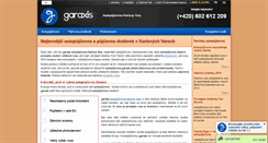 Desktop Screenshot of garaxis.cz