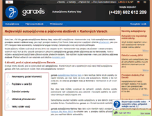 Tablet Screenshot of garaxis.cz
